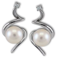 Orecchini Gemoro Donna in Oro bianco Perla OPE161BIA - OPE161BIA